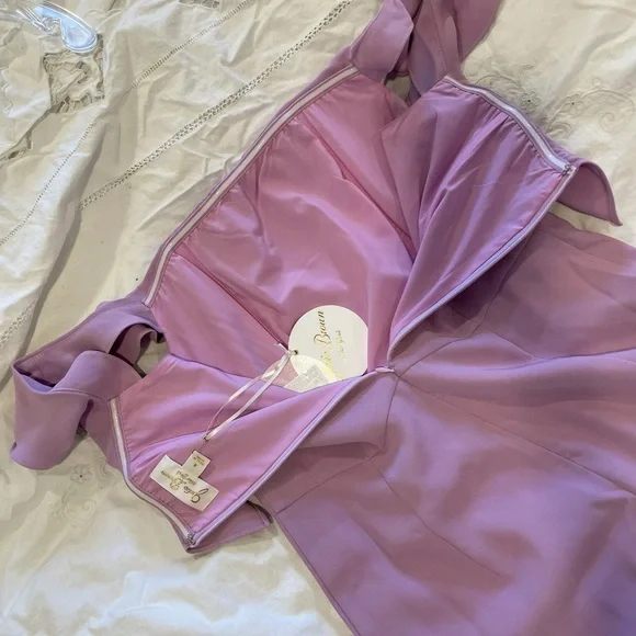 JULIE BROWN OFF THE SHOULDER DRESS - Picture 5 of 9